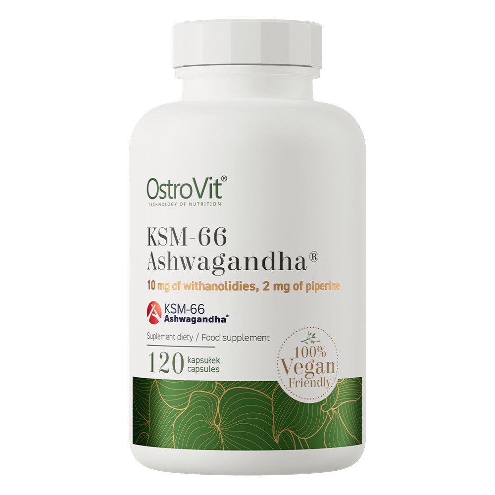 OstroVit OstroVit KSM-66 Ashwagandha Wurzelextrakt 120 Kapseln Kapseln, 49 g, KSM-66 Ashwagandha VEGE