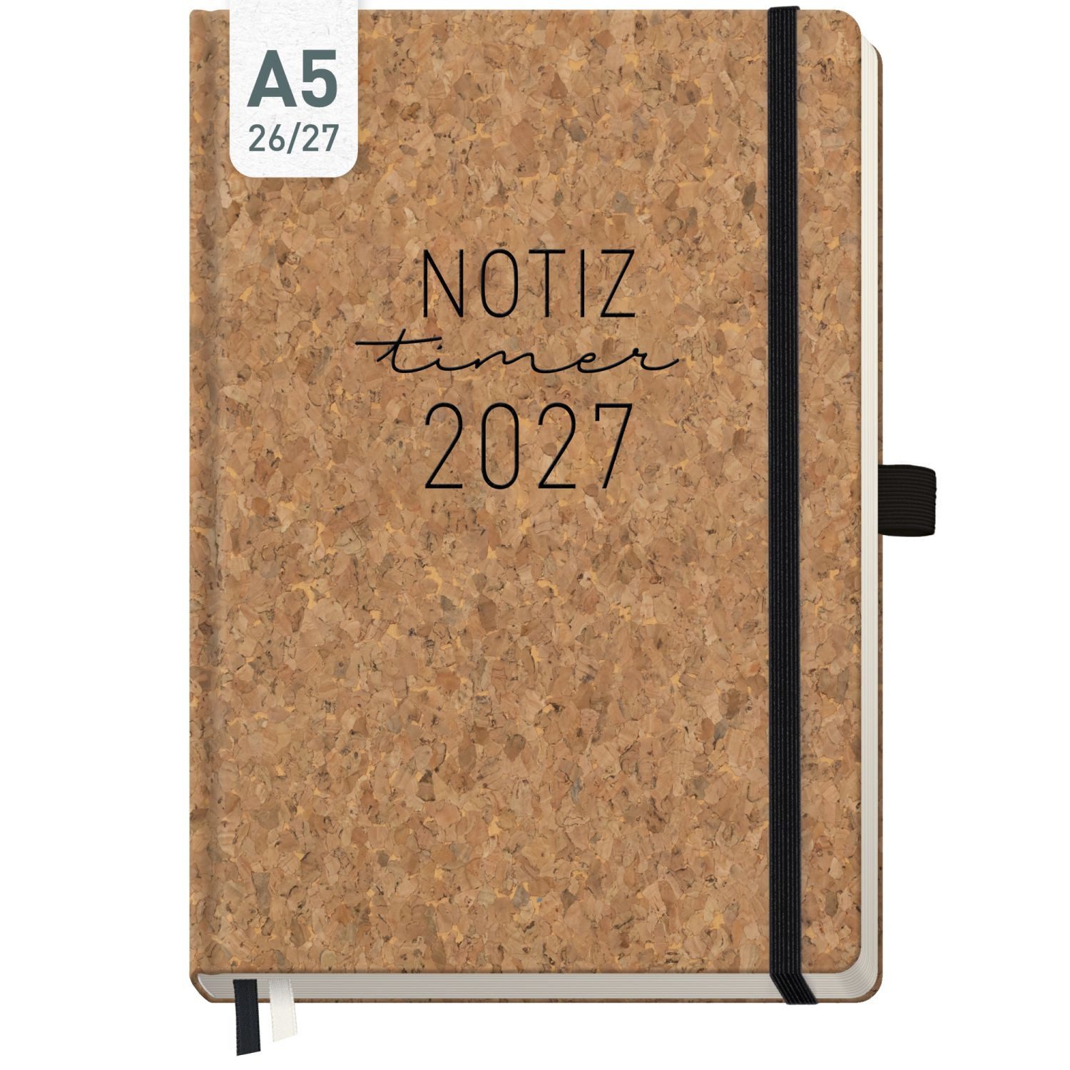 Häfft Terminkalender Wochen-Notiz-Timer Classic 2026/2027 / 17 Monate / A5