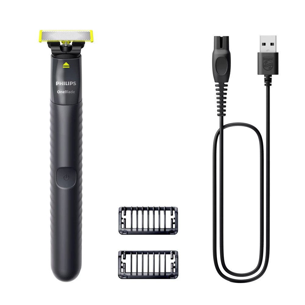 Philips Elektrorasierer Philips OneBlade Face QP1424/10 Folienrasierer Anthrazit