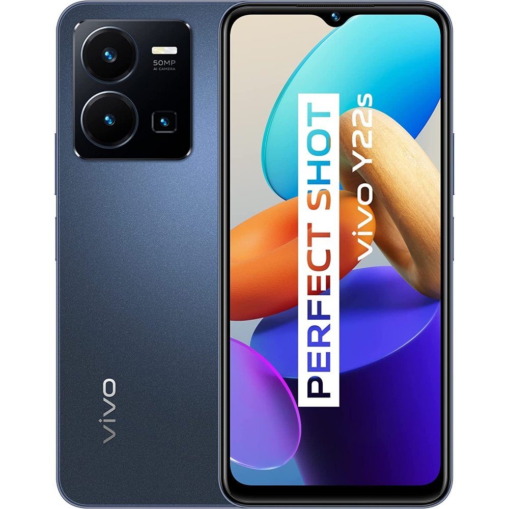 Vivo Y22s 128 - Smartphone Zoll, GB GB (6,5 blue 6 Speicherplatz) / 128 starlit - GB Smartphone