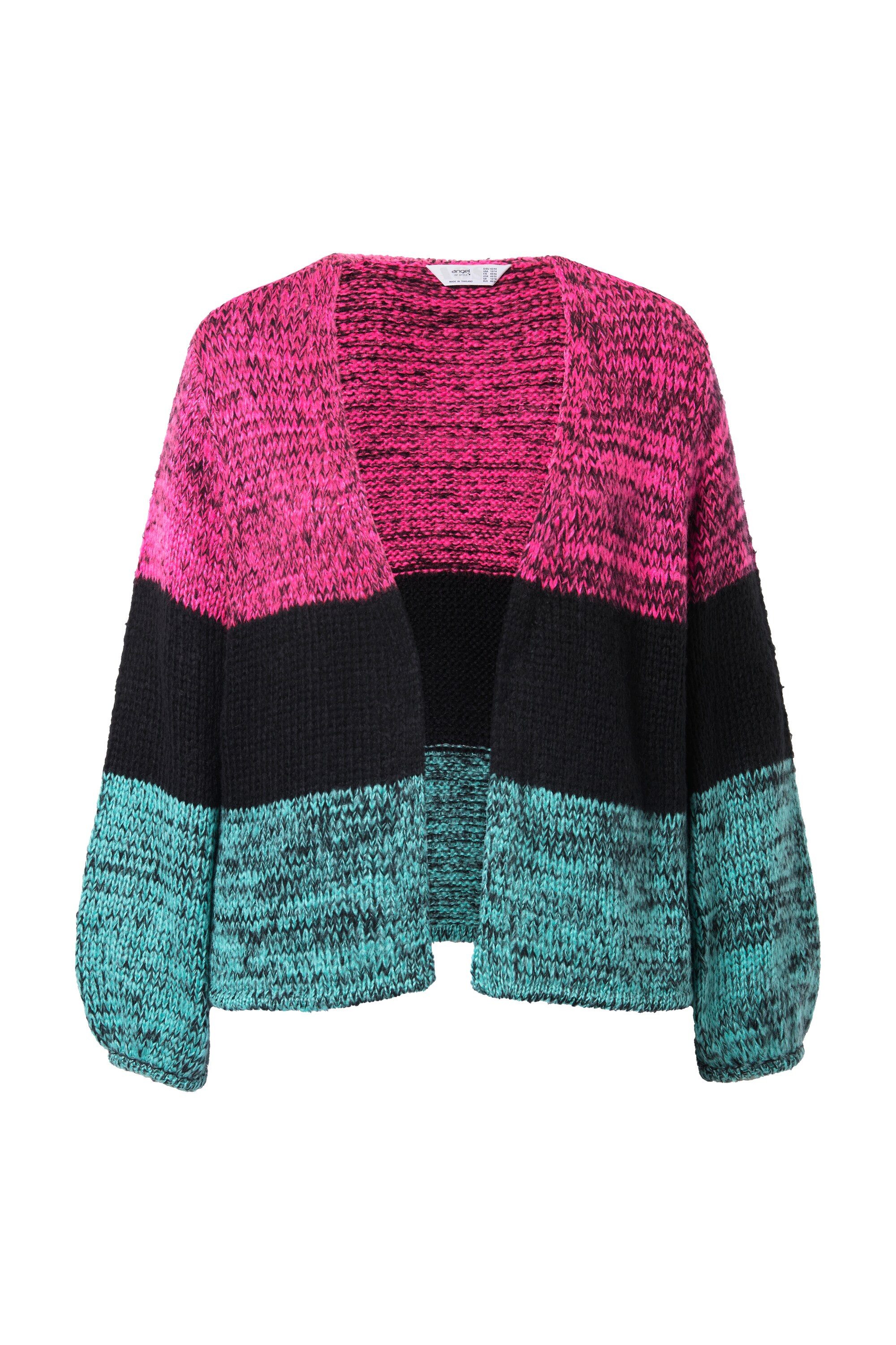 Angel of Style Strickjacke Strickjacke offen Straight Fit Streifen günstig online kaufen