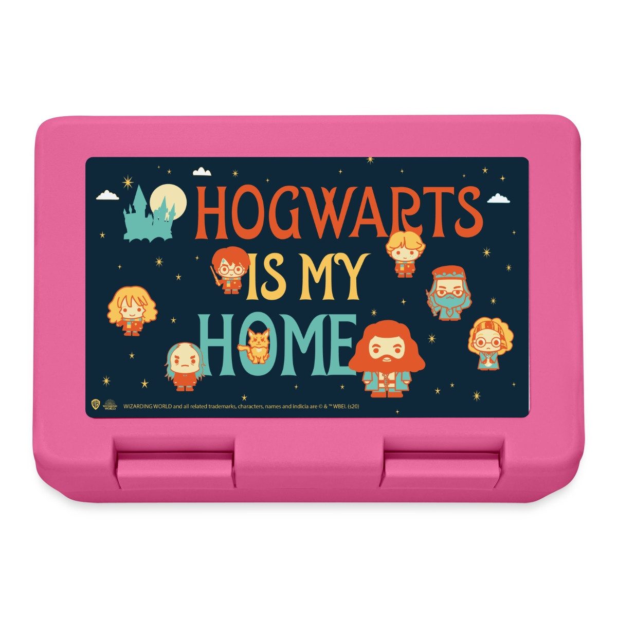 Spreadshirt Lunchbox Harry Potter Hogwarts Is My Home Spruch Brotdose Lunchbox, Plastik, Aluminium