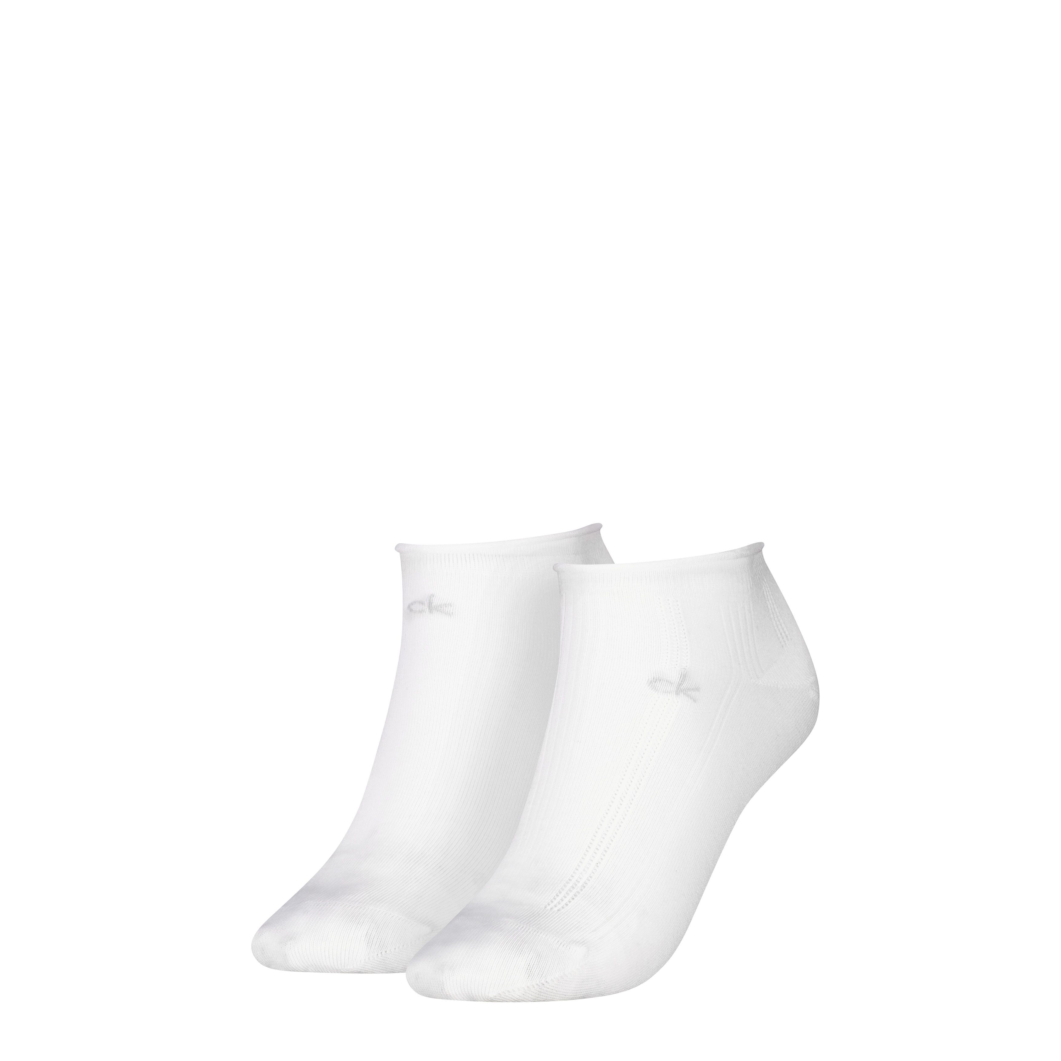 Calvin Klein Sneakersocken CK WOMEN SNEAKER PELERINE (2 Paar) mit kleinem Rollbund, Cotton-Mix, elastisch
