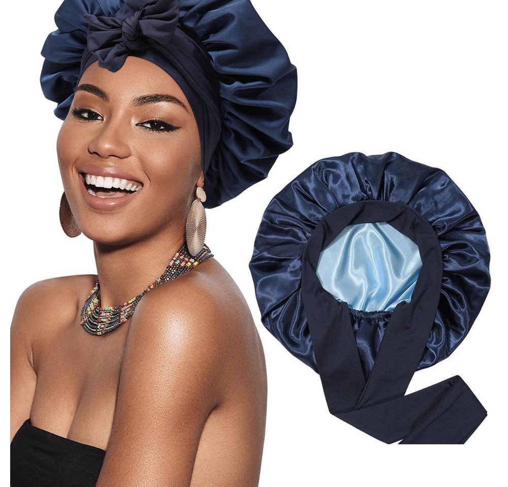Coonoor Duschhaube Seidenhaube zum Schlafen Satin Haarhaube Bonnet für Damen Mädchen