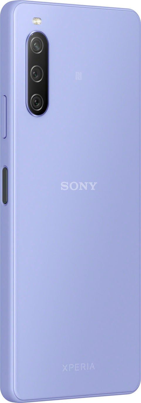 Sony Xperia 10 IV (15,24 Akku) GB mAh Zoll, 128 Speicherplatz, Smartphone 8 lavendel MP 5.000 cm/6 Kamera