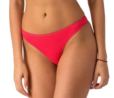 Verally Tanga Tanga aus Mikrofaser in leuchtendem Coral (Set, 1-St) weich und bequem