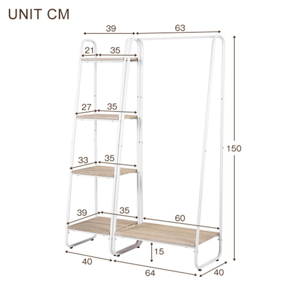 Vaxiuja Kleiderständer »Kleiderständer Wäscheständer Kleiderschrank mit