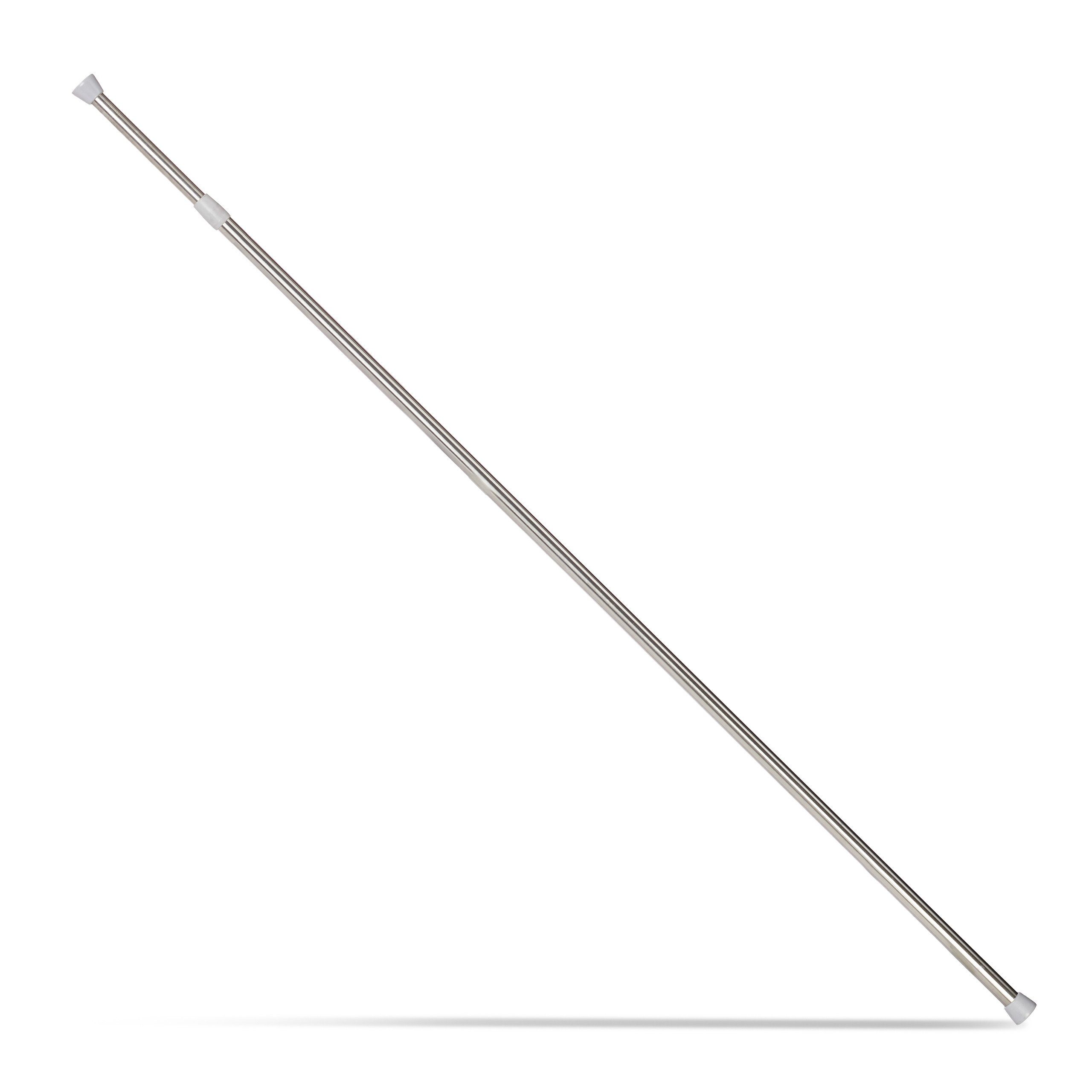 relaxdays Duschstange Teleskopstange aus Edelstahl, 150 - 280 cm