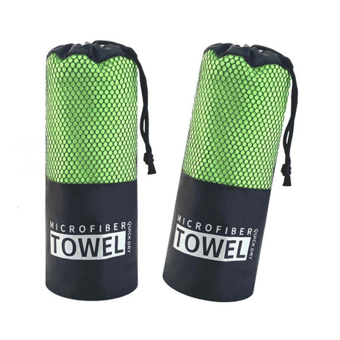 CFYDW Sporthandtuch Tragbares, schnell trocknendes Handtuch, Sporthandtuch aus Mikrofaser grün | Sporthandtücher
