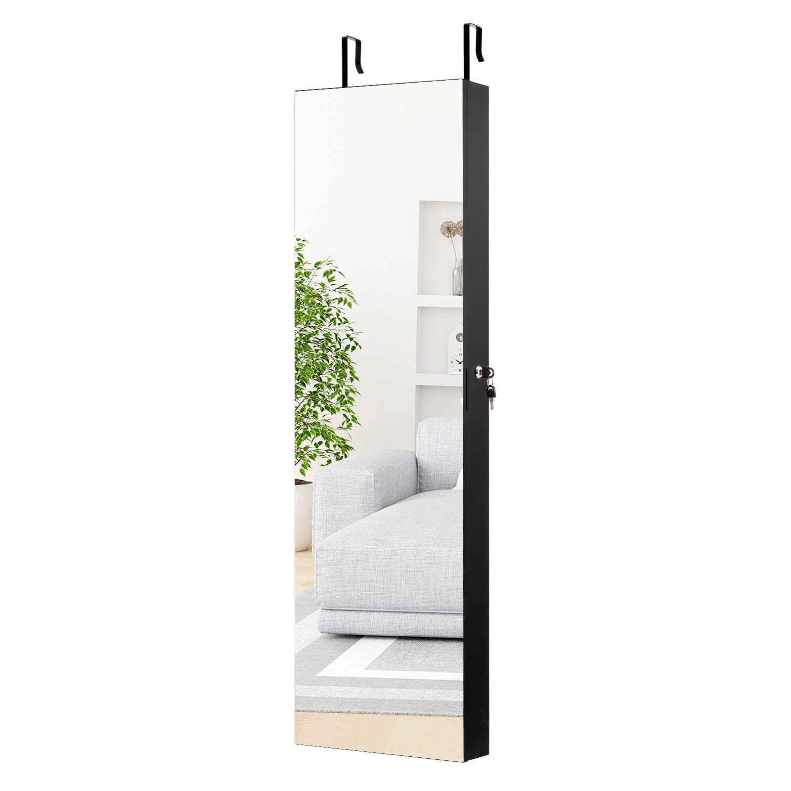 COSTWAY Schmuckschrank mit LED & Spiegel günstig online kaufen