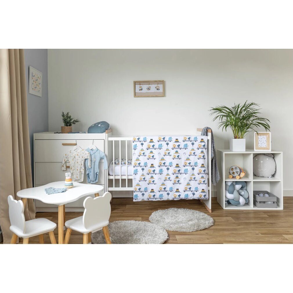 BUBABA Babybettwäsche Krippenbettwäsche Happy Travels