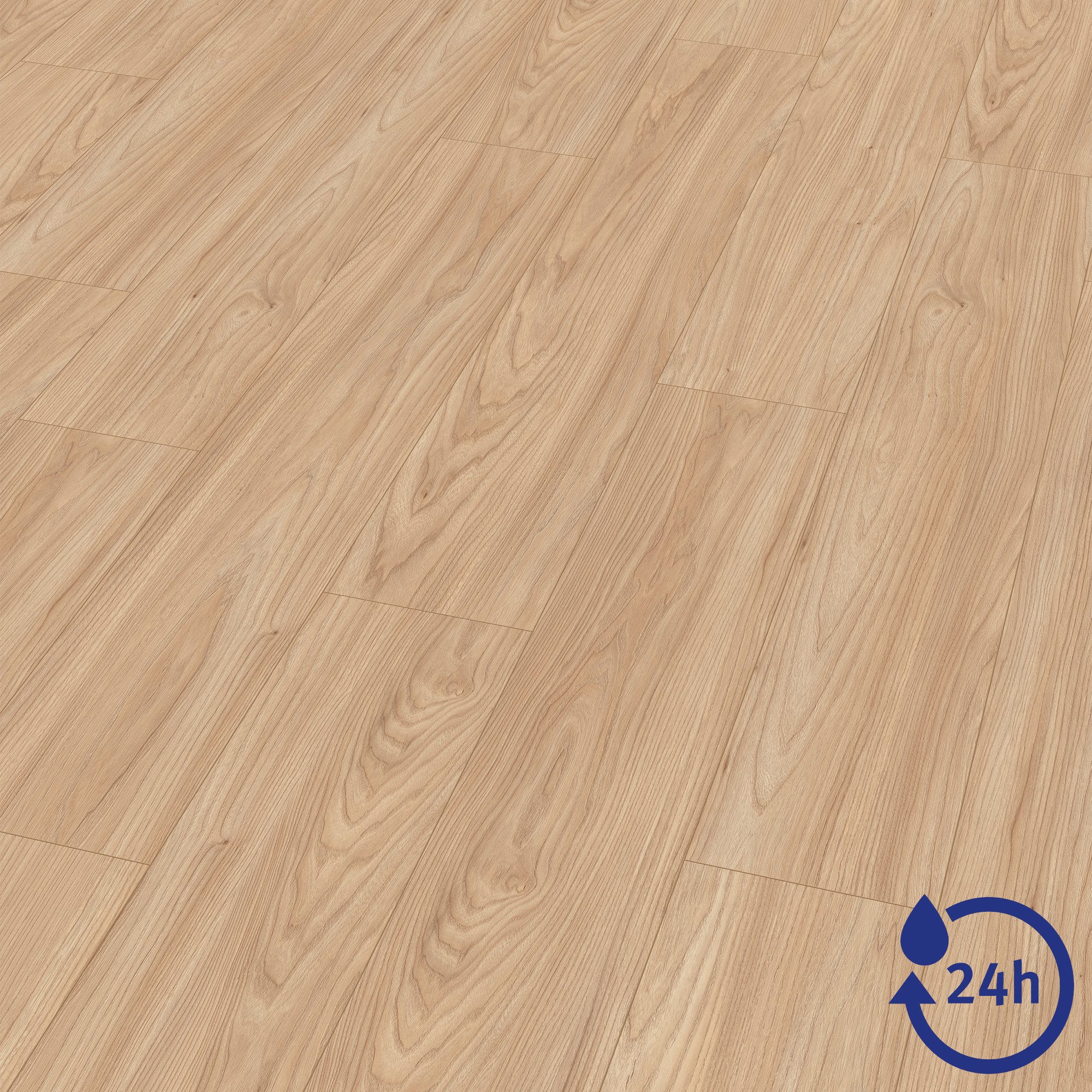 EGGER Laminat NatureSense Aqua EL1242 Sheffield Akazie natur, (8mm, 1,995m), Wasserbeständig & Praktisch