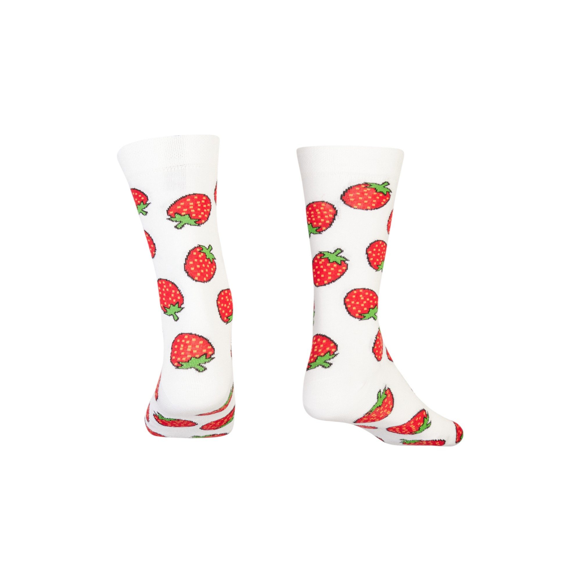 AbgeStrumpft Freizeitsocken Abgestrumpft Socken Erdbeere (1 Paar, 1-Paar, 1 Paar) lustiges Design