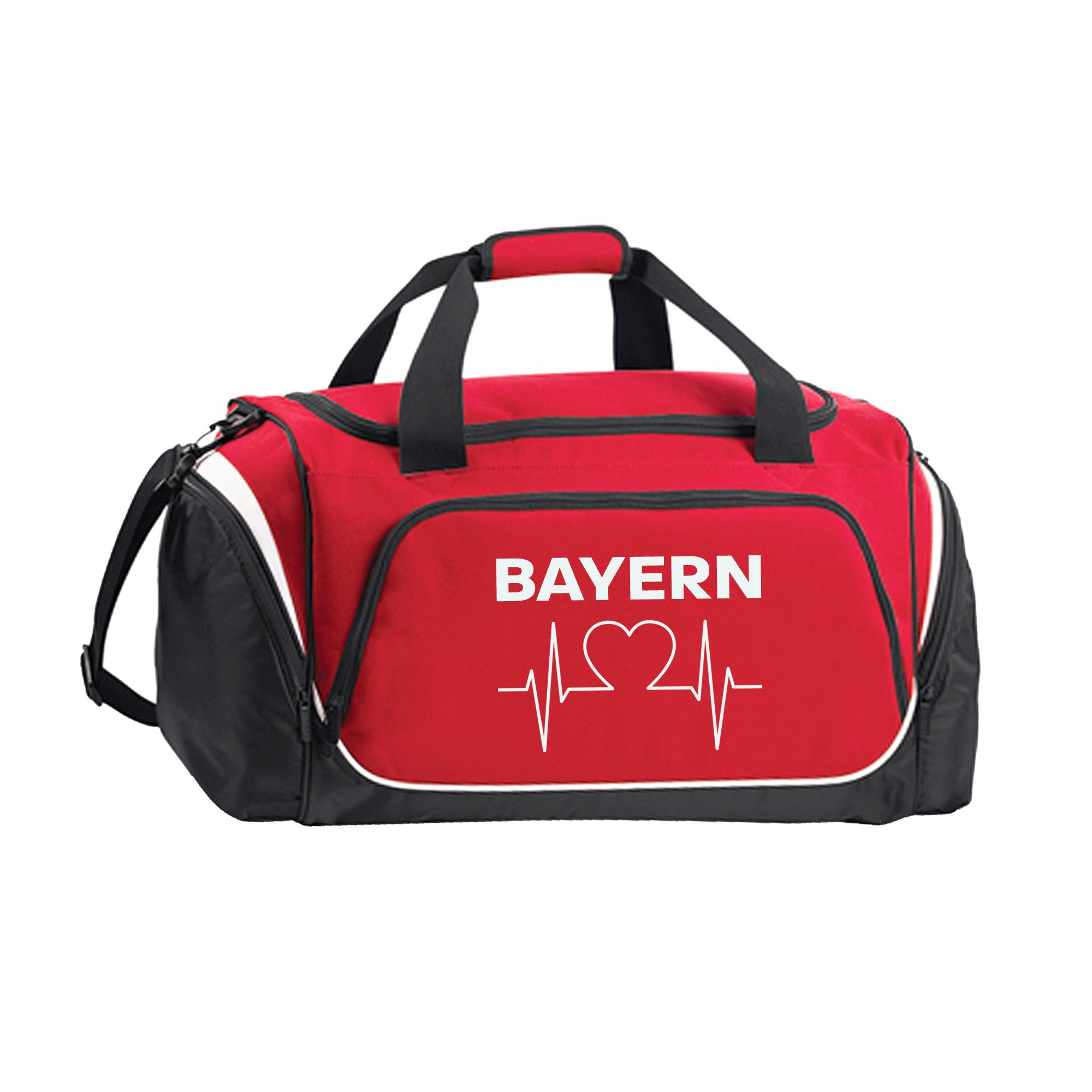 multifanshop Sporttasche Bayern - Herzschlag - Tasche
