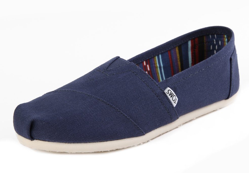 TOMS Classic Canvas Wm Damen Espadrilles Schlupschuhe dunkelblau navy Espadrille