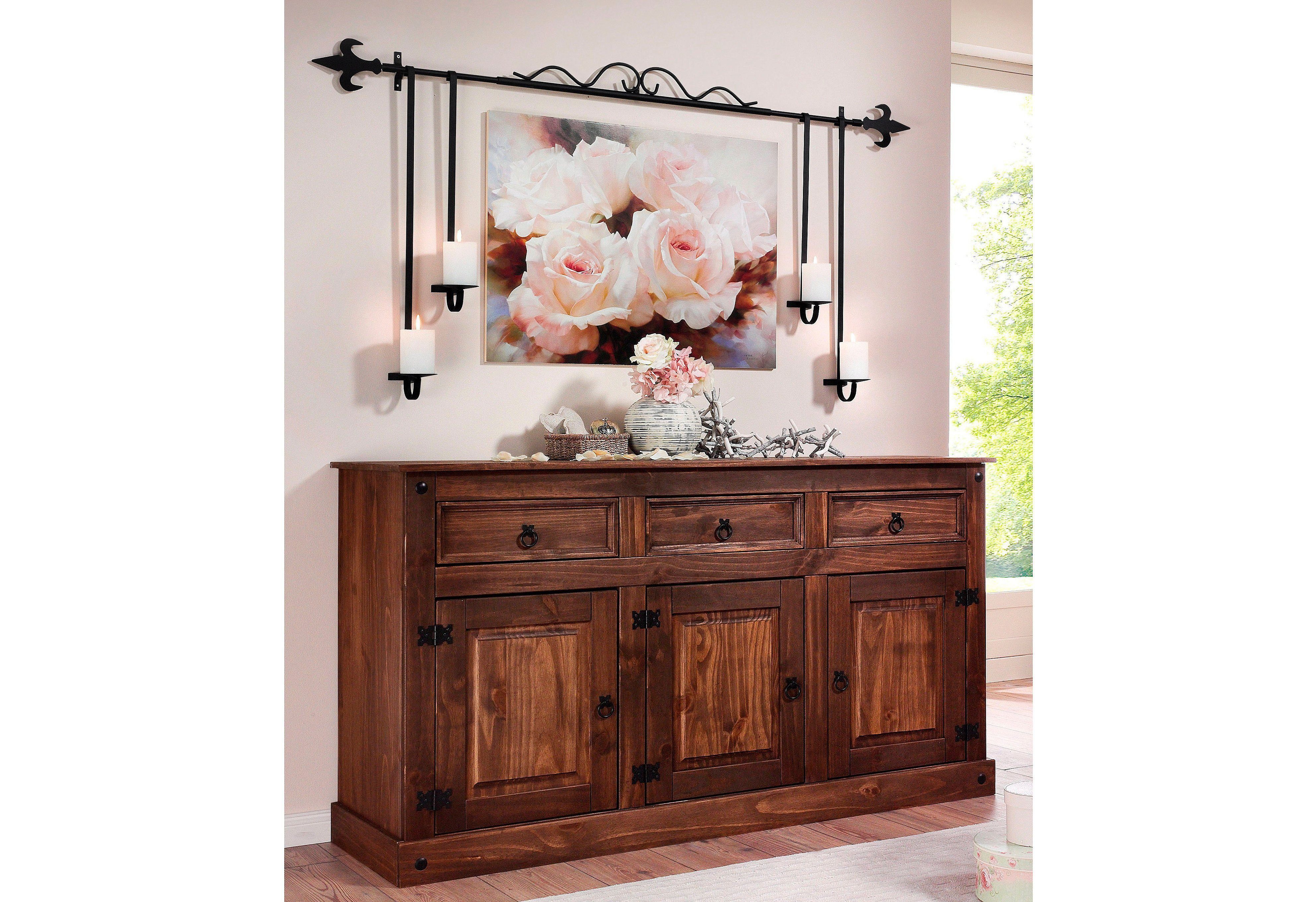 OTTO home Sideboard Mexiko, Kommode aus massivem Kiefernholz, Breite 151 cm