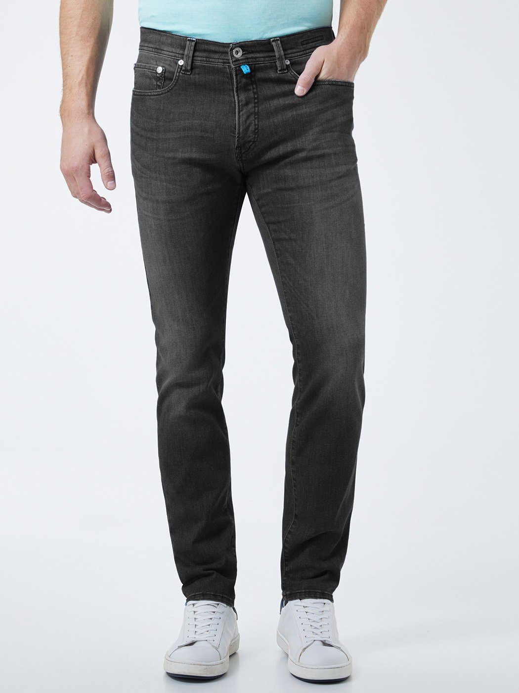 8880.15 vintage grey Pierre 5-Pocket-Jeans LYON PIERRE CARDIN 3451 used Cardin light FUTUREFLEX