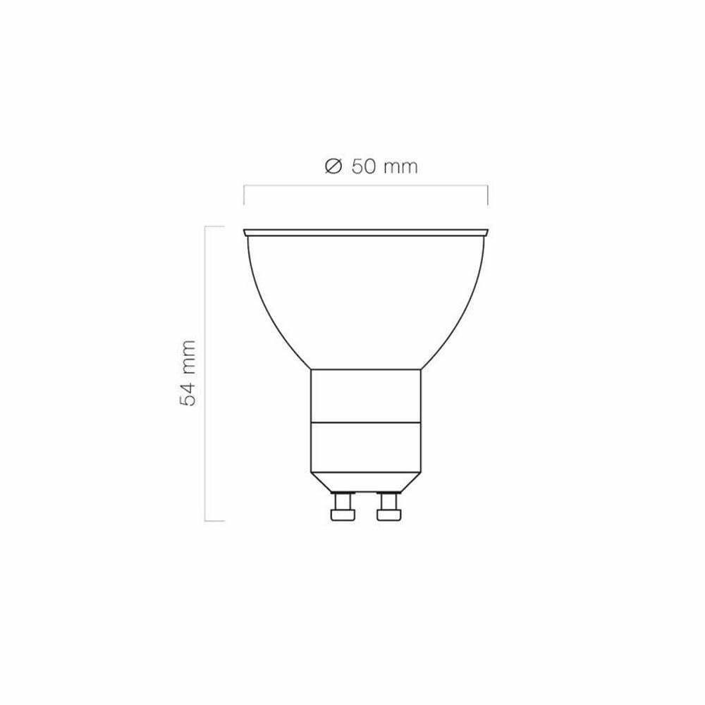 120° Leuchtmittel GU10 Warmweiß, 2700K 1W LED-Leuchtmittel SMD St. LED-Line 1 LED