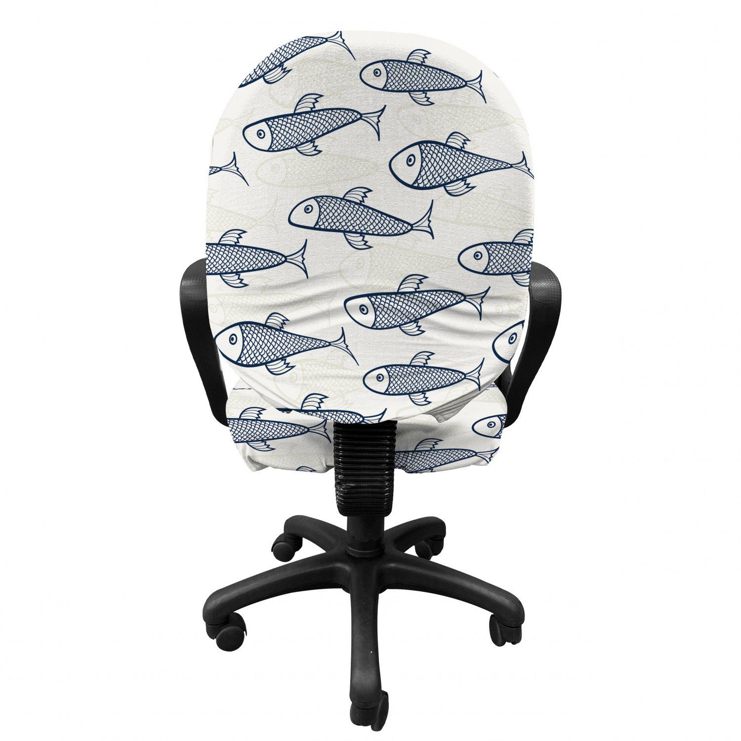 Doodle Schutzhülle Scales Abakuhaus, Bürostuhlhusse Stretchgewebe, dekorative aus Aquarium Fisch