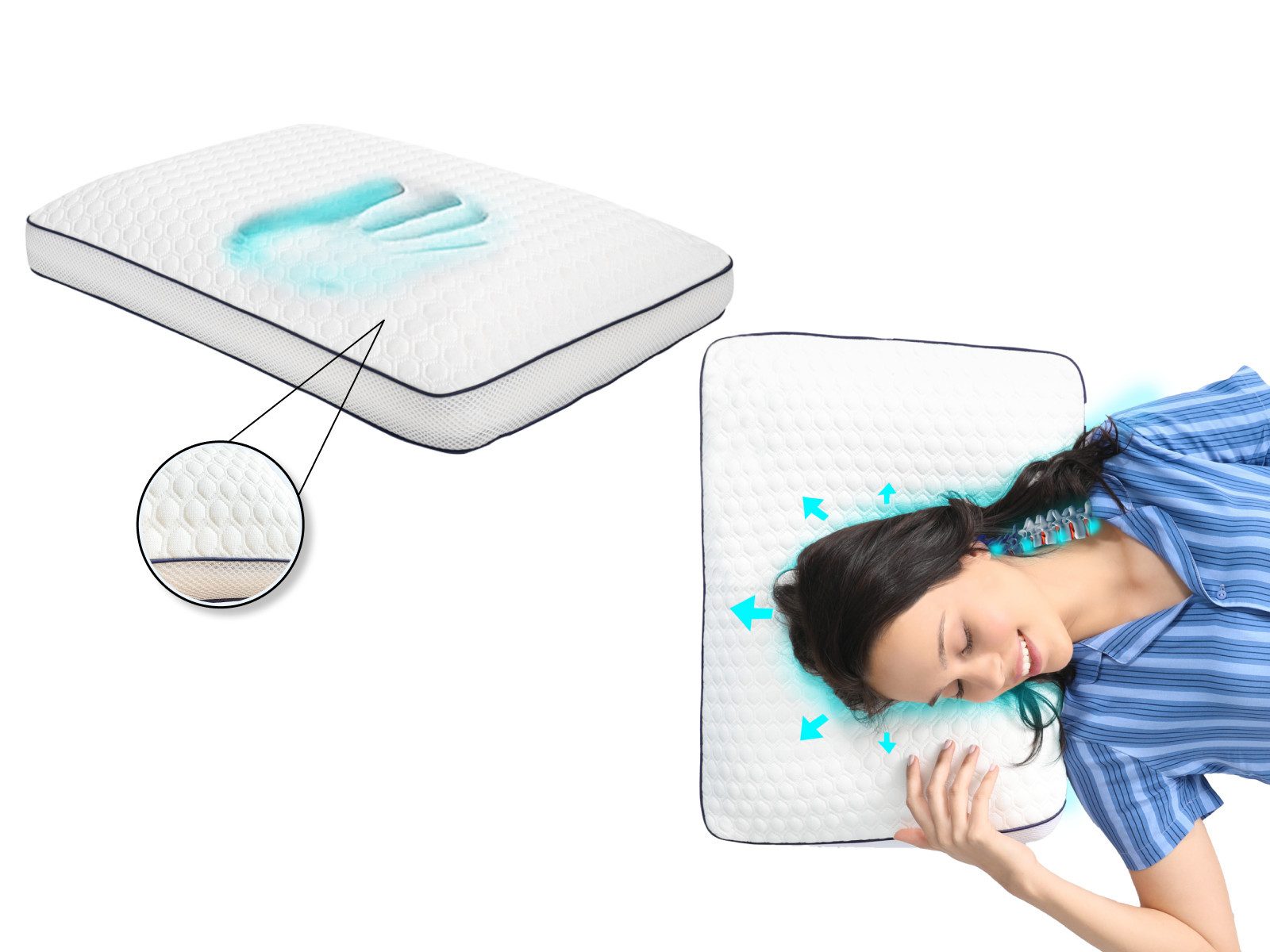 Home Sense Nackenstützkissen Home Sense Orthopädisches günstig online kaufen
