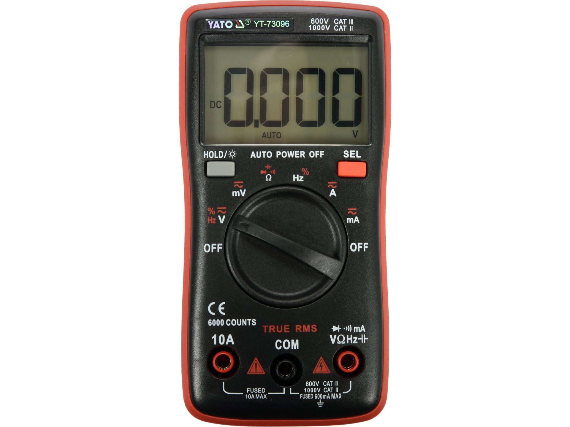 Yato Multimeter MIERNIK CYFROWY TRUE RMS Z AUTOMATYCZNYM ZAKRESEM LCD 6000, (Digitalmultimeter TRUE RMS Auto‑Bereich LCD 6000, Digitalmultimeter TRUE RMS Auto‑Bereich LCD 6000)