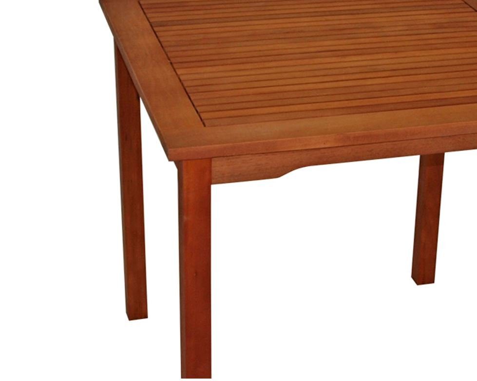 DEGAMO Gartentisch LAGO (1-St), quadratisch 75x75cm, Holz Eukalyptus geölt