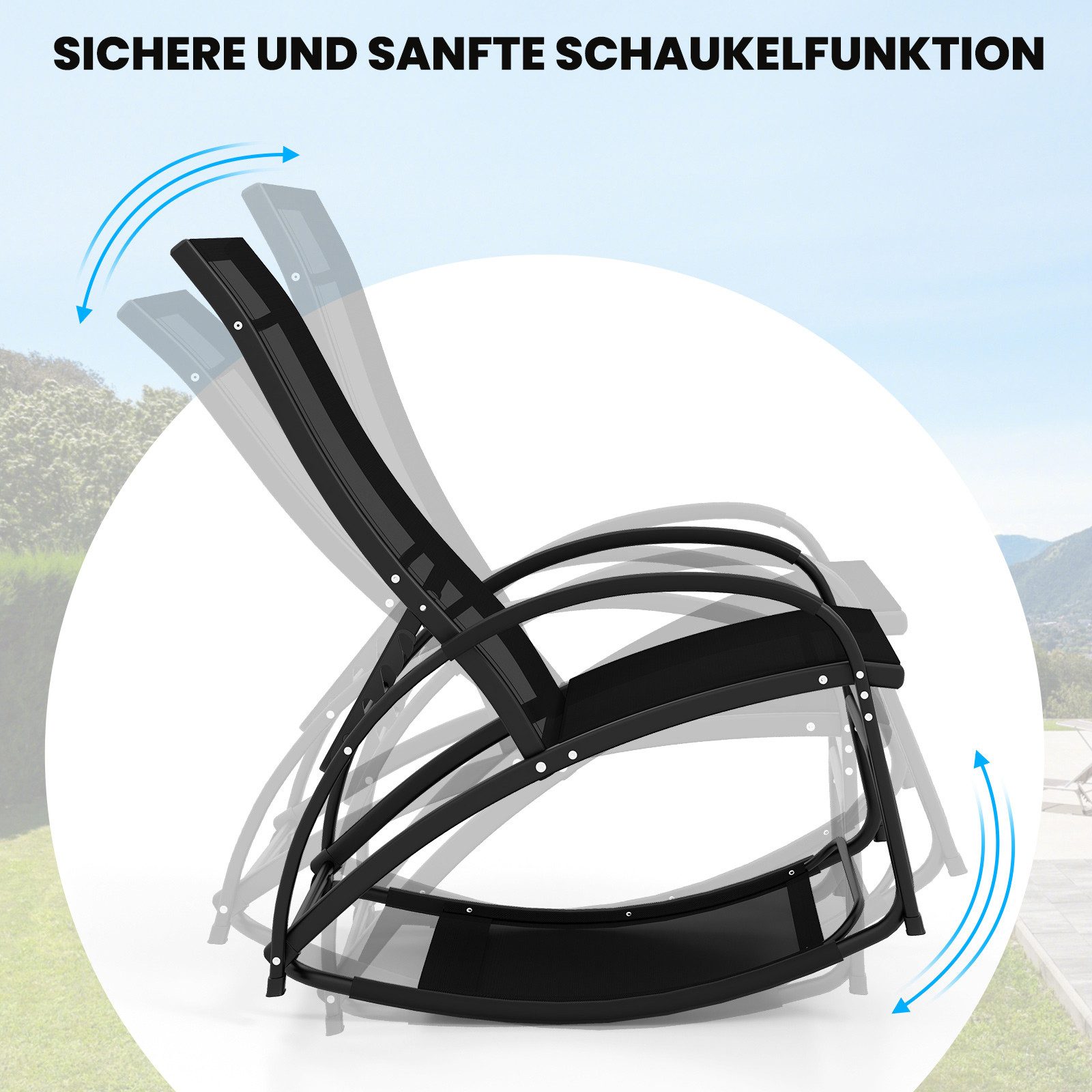 COSTWAY Gartenliege, 1 St., 2 in günstig online kaufen