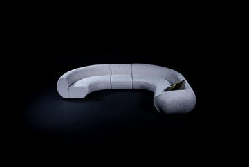 JVmoebel Ecksofa Halbrundes U-Form Sofa Ecksofa Wohnlandschaft Möbel Designer, 4 Teile, Made in Europe