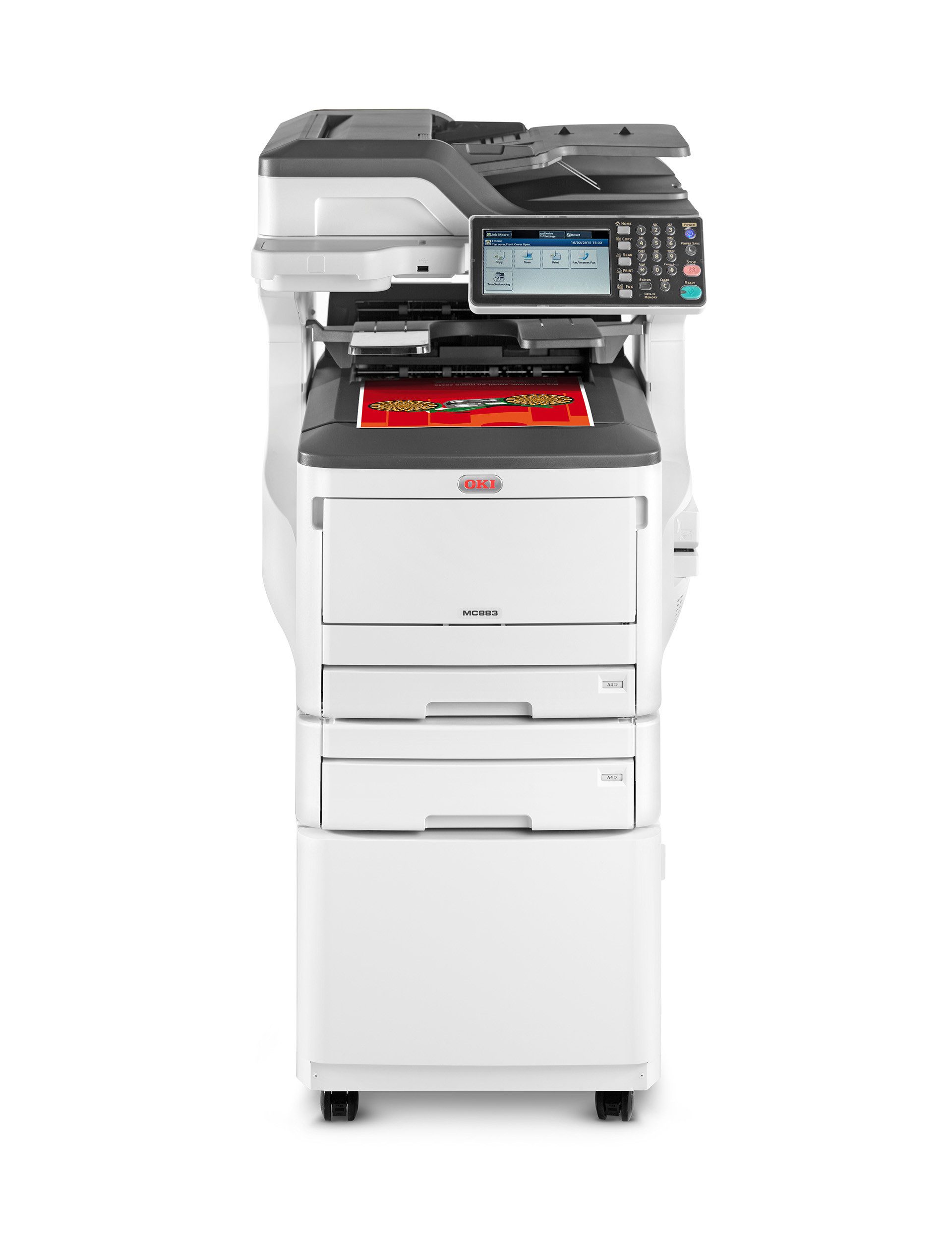 OKI Oki MC883dnct A3 Multifunktions-Farblaserdrucker, 2. Papierfach Multifunktionsdrucker