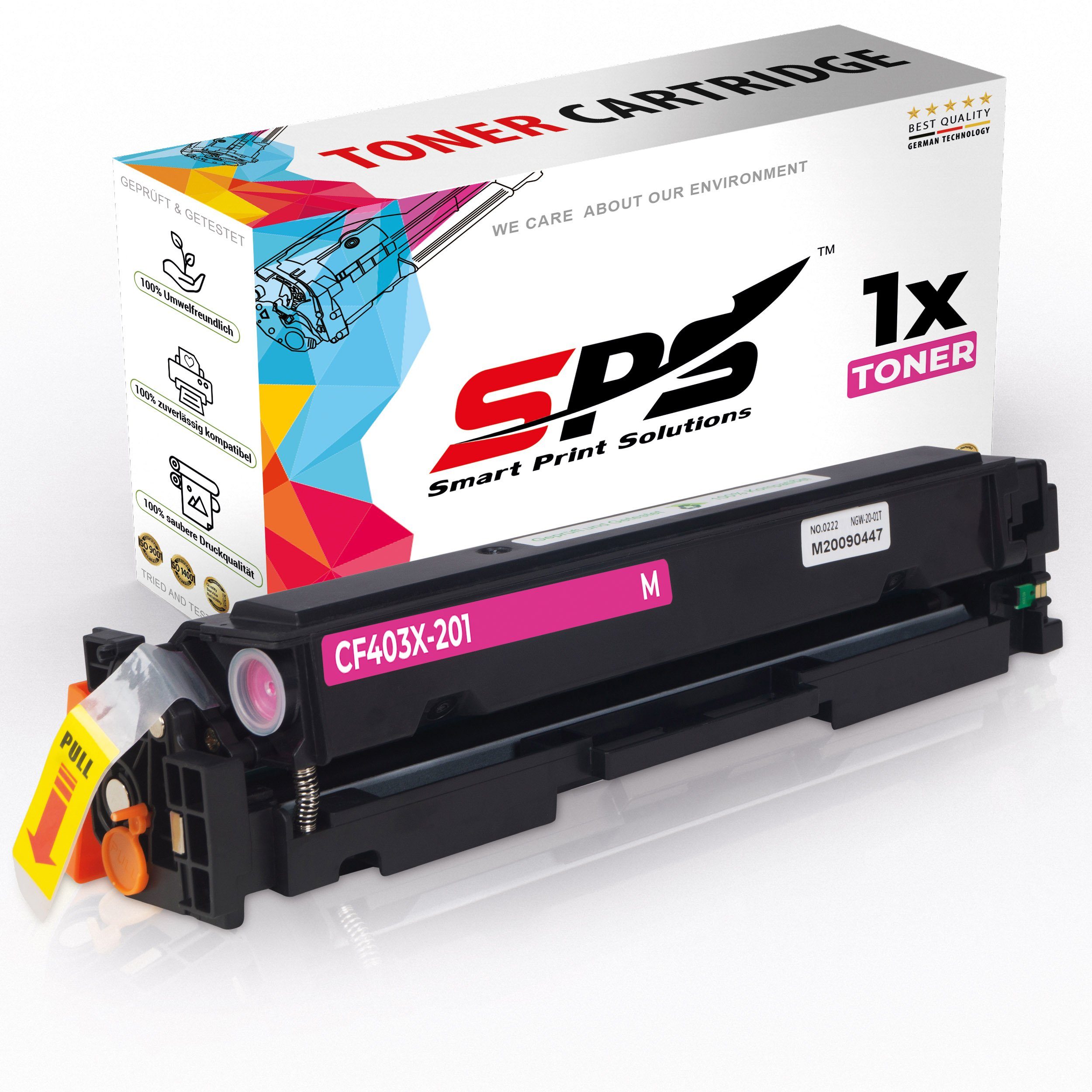 SPS Tonerkartusche Kompatibel für HP Color Laserjet Pro 200 M252DW, (1er Pack, 1-St., 1 x Toner (Für HP CF403X Magenta)