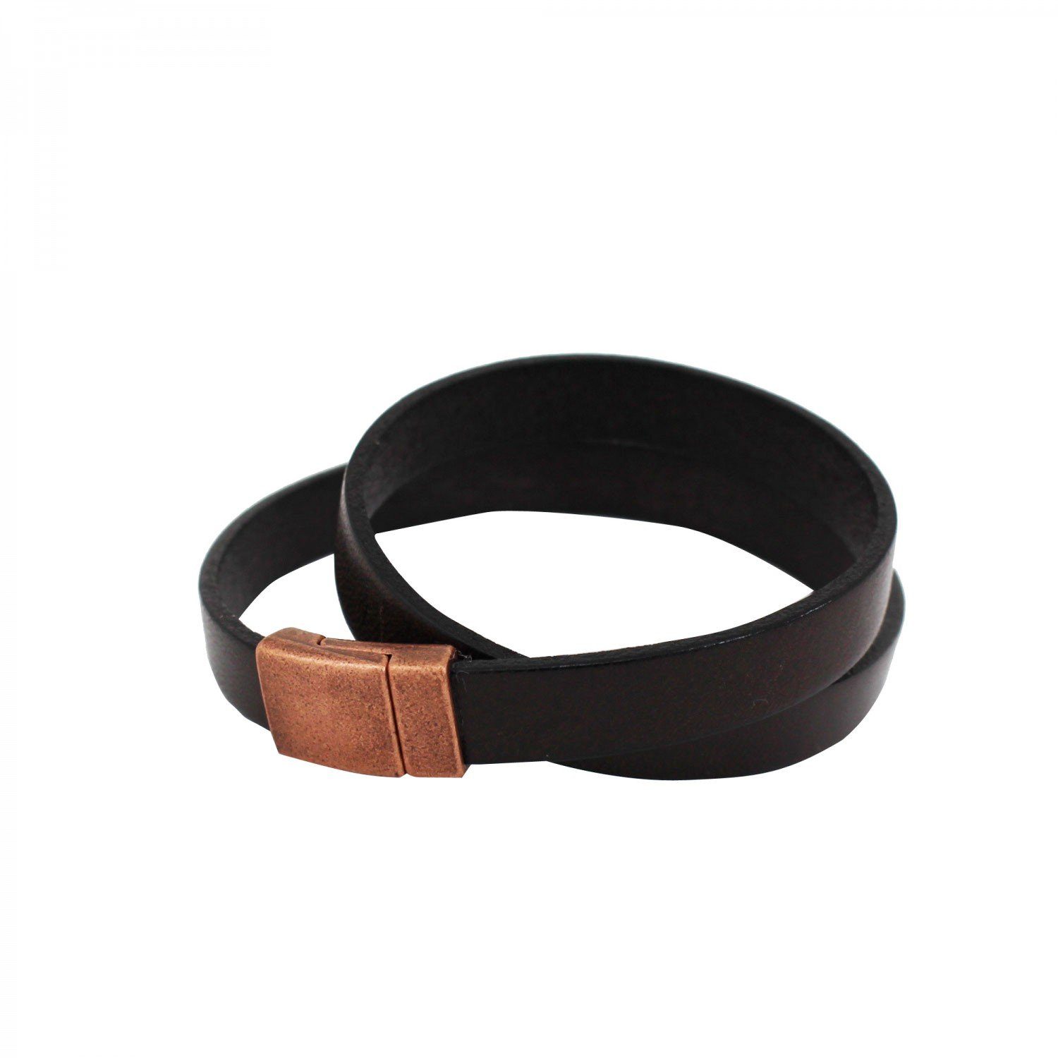 Armband Lederarmband dunkelbraun, Wickelarmband