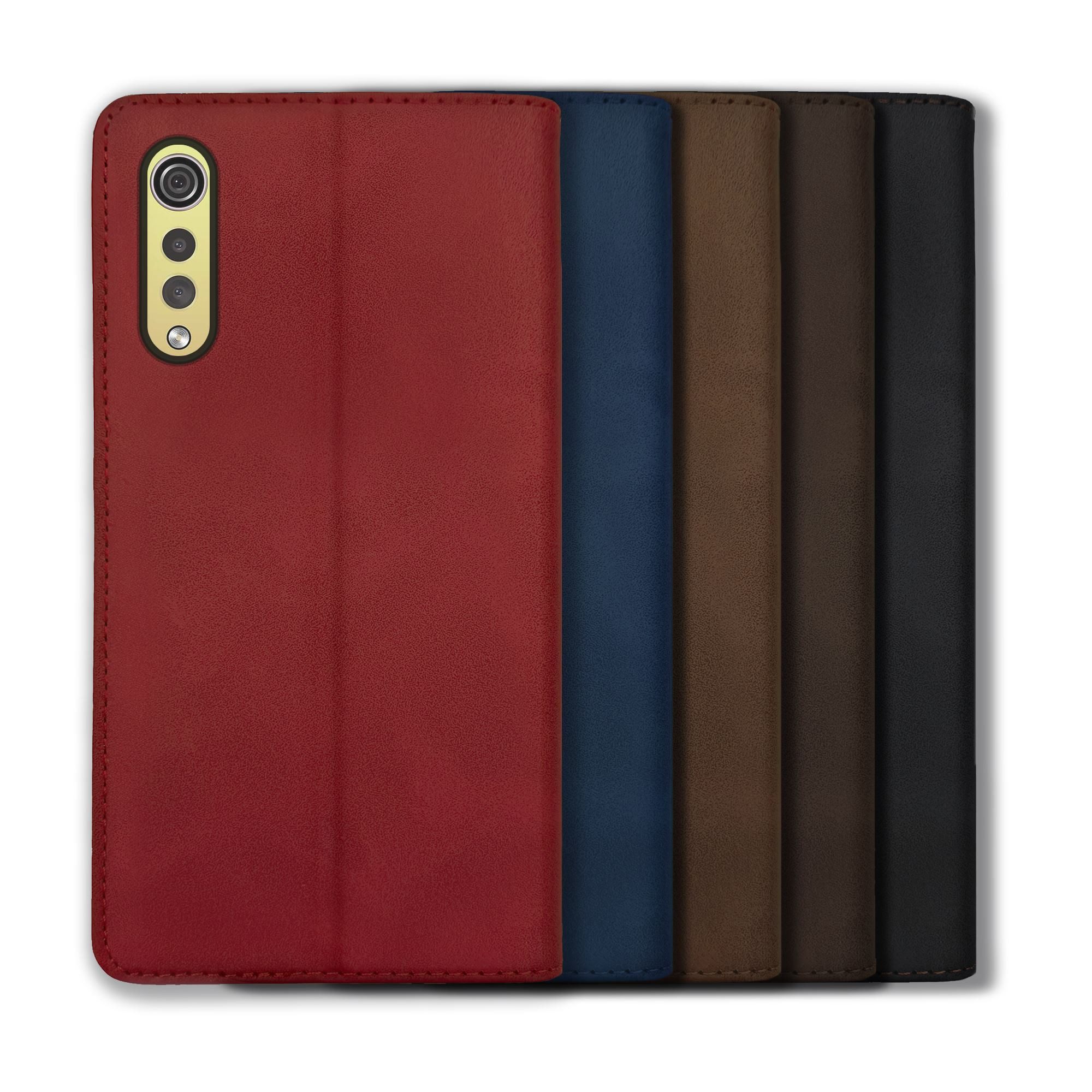 mtb more energy Smartphone-Hülle Premium für LG Velvet (LM-G900EM, 6.8), Braun