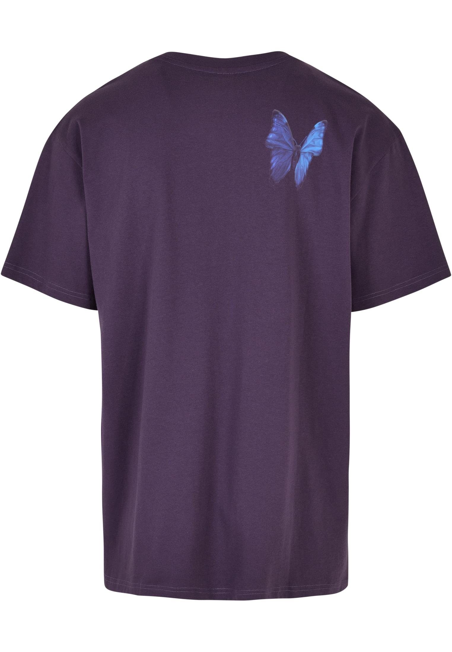 Kurzarmshirt (1-tlg) by Oversize Tee Le purplenight Upscale Mister Papillon Tee Herren