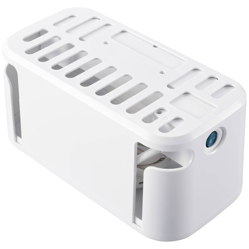 Sygonix Kabelbox WS mit 5fach Steckdosenleiste SY-6118238 Steckdosenleiste, erhöhter Berührungsschutz, mit USB, mit USB-C®
