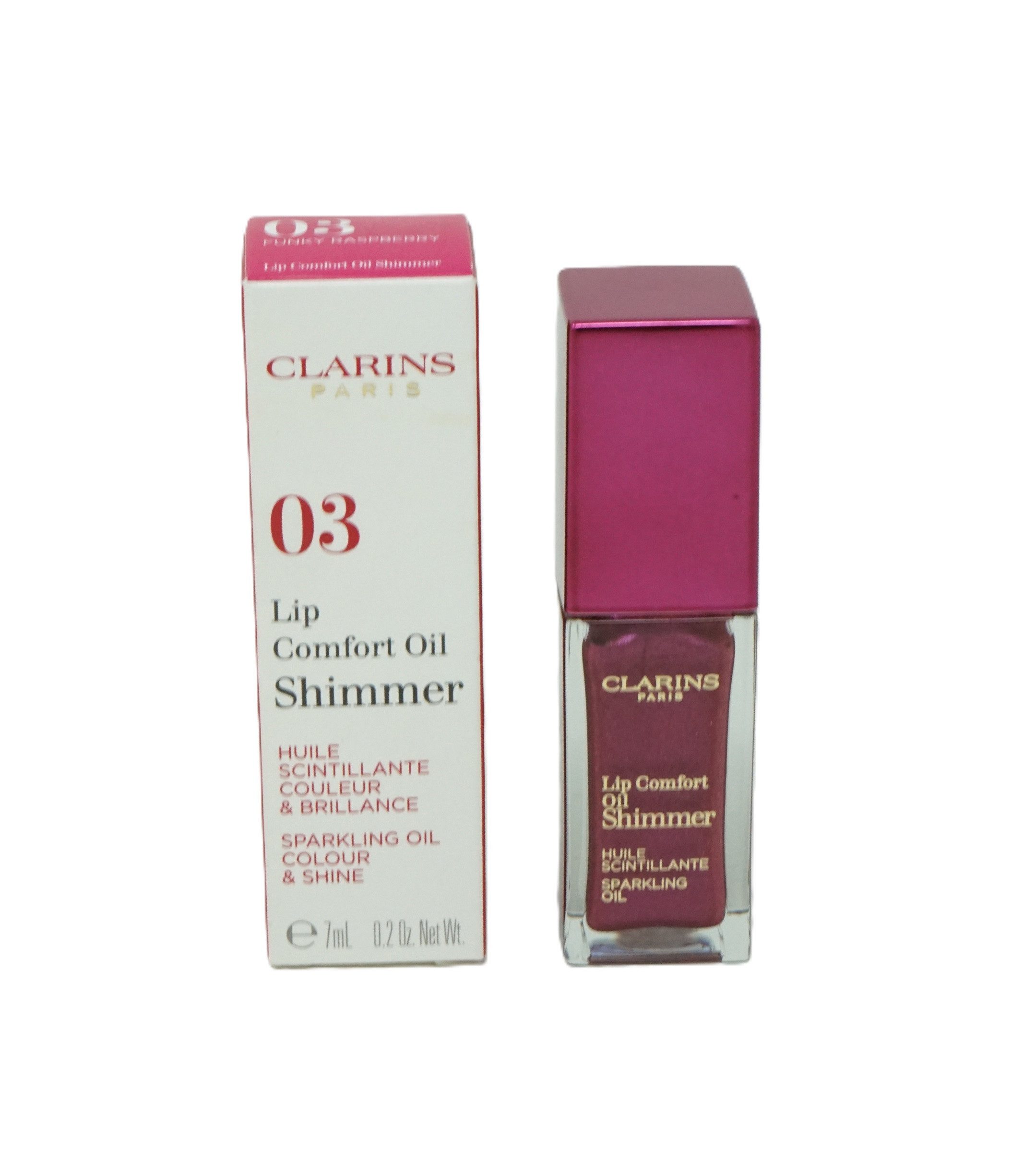 Clarins Блеск для губ Clarins Lip Comfort Oil Shimmer 7 ml Блеск для губ 03 Funky Raspberry