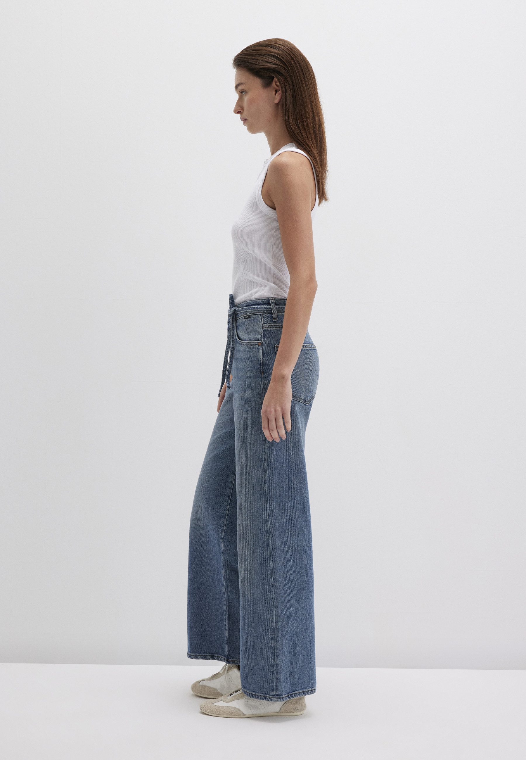 Mavi Weite Jeans MALIBU W/Belt Loose Wide Leg Jeans günstig online kaufen