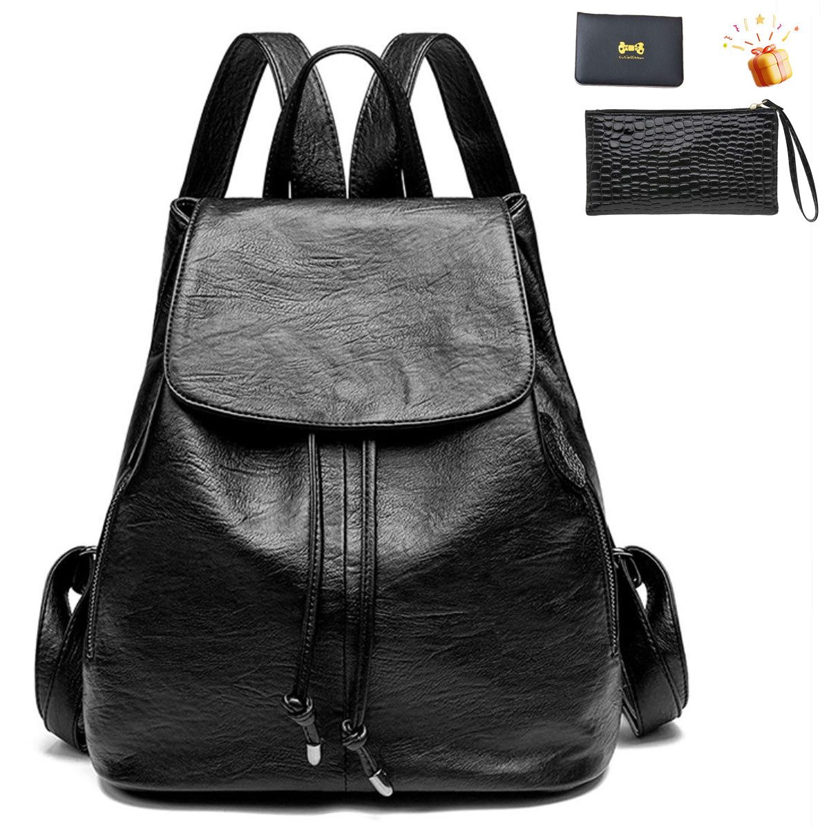 RWEUOQ Rucksack PU-Leder-Rucksack, Casual Bag Classic günstig online kaufen