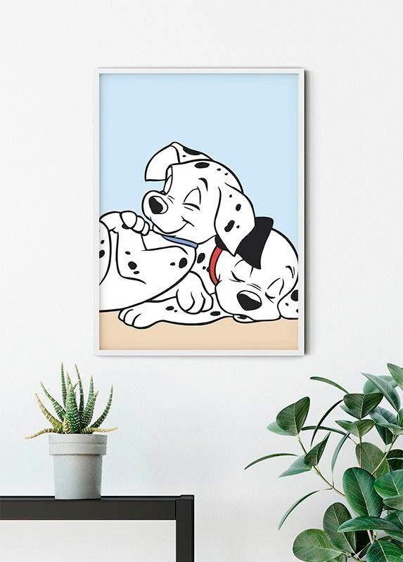 Komar Poster 101 Dalmatiner Cuddle, Disney (1 St), Kinderzimmer,  Schlafzimmer, Wohnzimmer