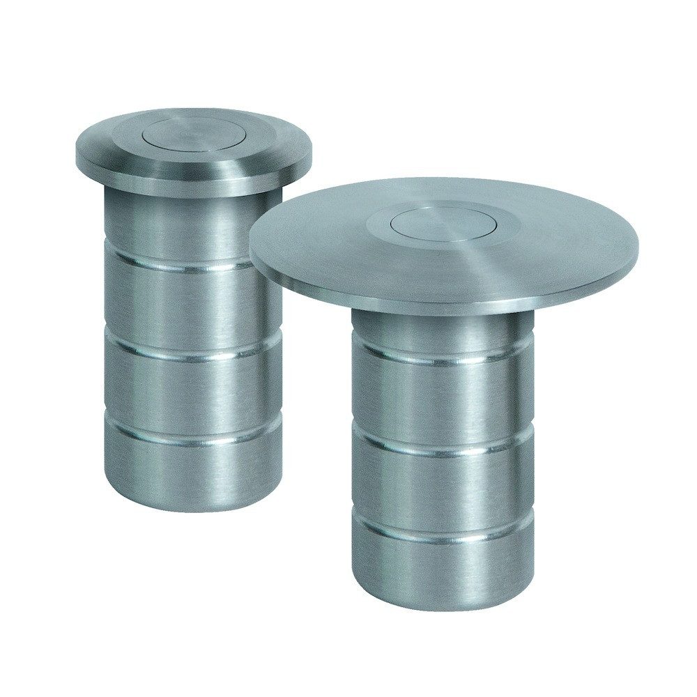 PLANET Türbeschlag Planet Bodenschließmulde BM-R Ø11/25,edelstahl, Ø10,m.Staubsch.