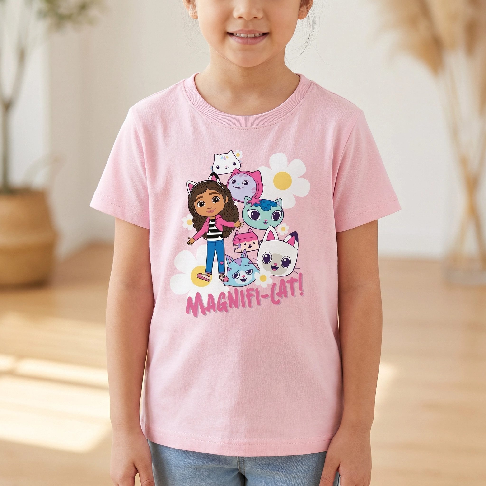 Gabby's Dollhouse Print-Shirt Gabbys Dollhouse Mädchen Kinder T-Shirt Shirt 100% Baumwolle Gr. 98 bis 128