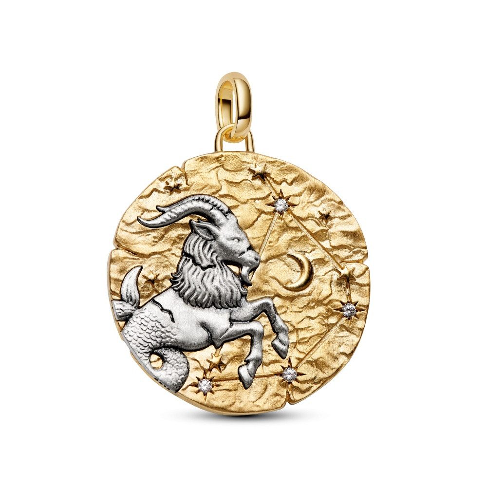 Pandora Charm-Einhänger Pandora ME Großes Sternzeichen Steinbock Medaillon Charm Anhänger 7649 (1-tlg)