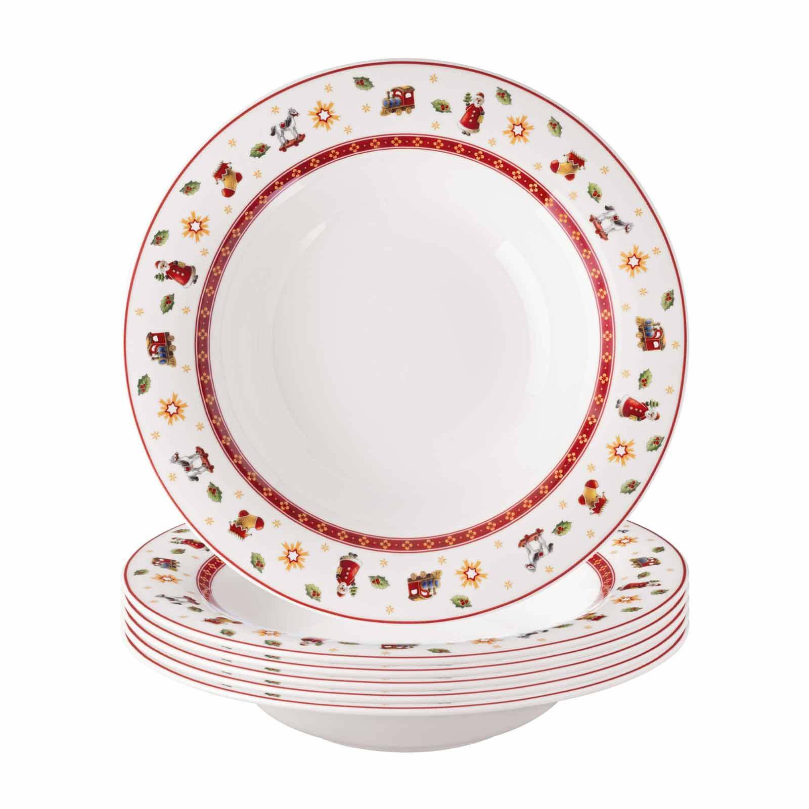 Villeroy & Boch Suppenteller Toy's Delight Suppenteller ø 23 cm 6er Set, (6 St)