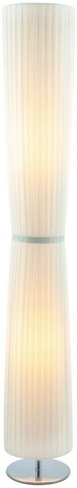 SalesFever Stehlampe Julia, ohne Leuchtmittel, Plissee Lampenschirm aus  Latex