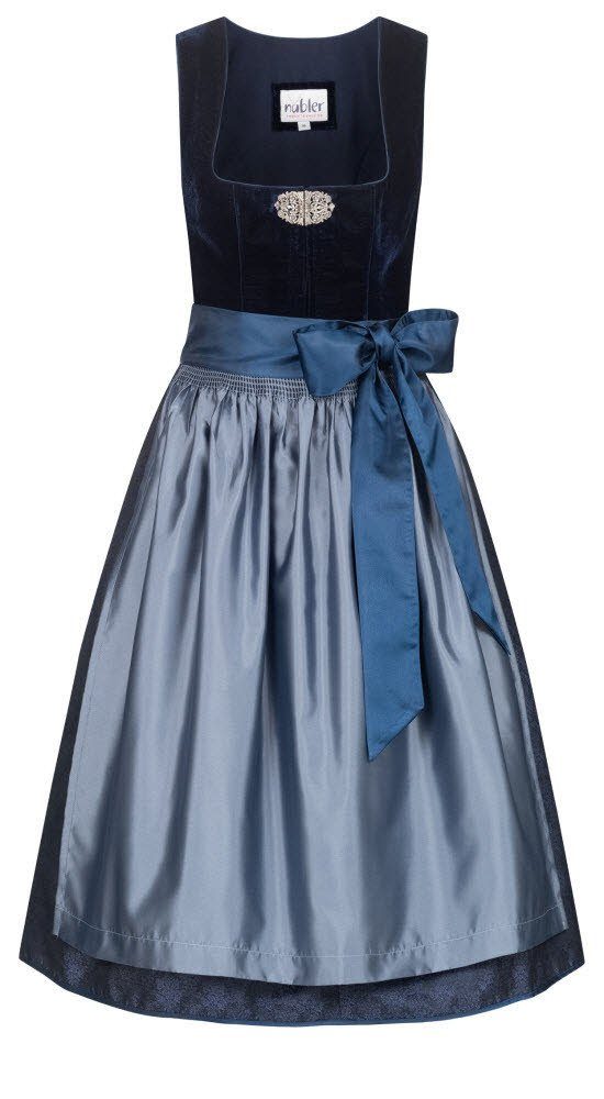 Trachtenkleid Dirndl Marlies in Dunkelblau von Nübler