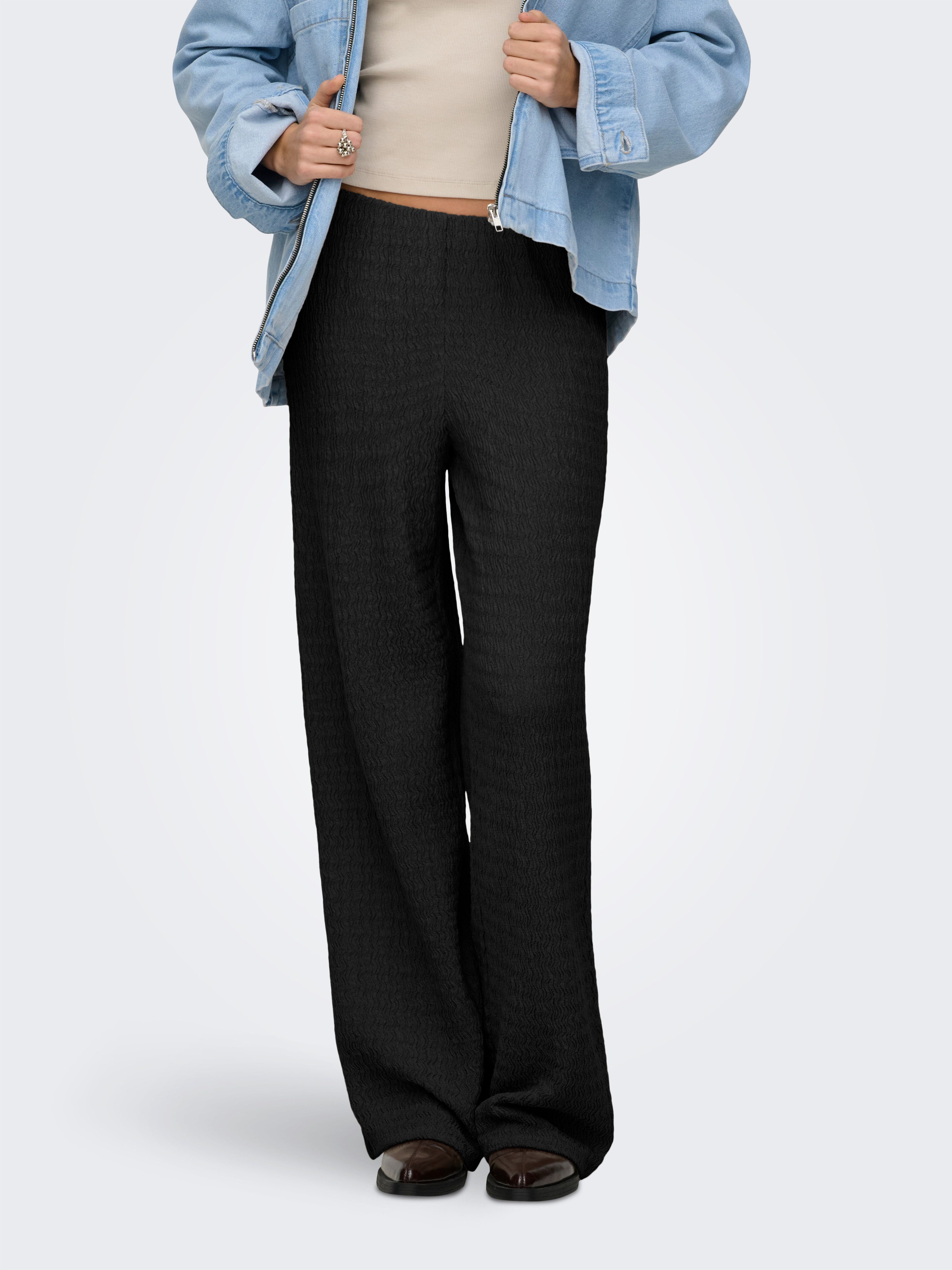 ONLY Schlupfhose ONLILSE PANT STRUCTURE JRS NOOS Kunstfaser, regular fit