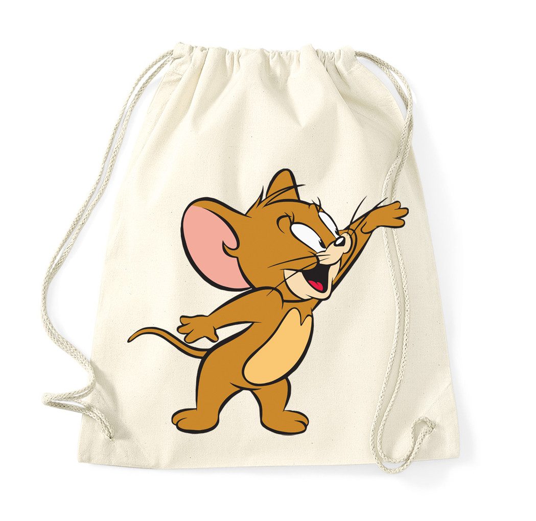 Blondie & Brownie Turnbeutel Jerry Beutel Cartoon Print Turnbeutel Maus Motiv Freizeit Tasche Style (Einzelstück, Einzelartikel), Jerry Beutel Cartoon Print Freizeitbeutel