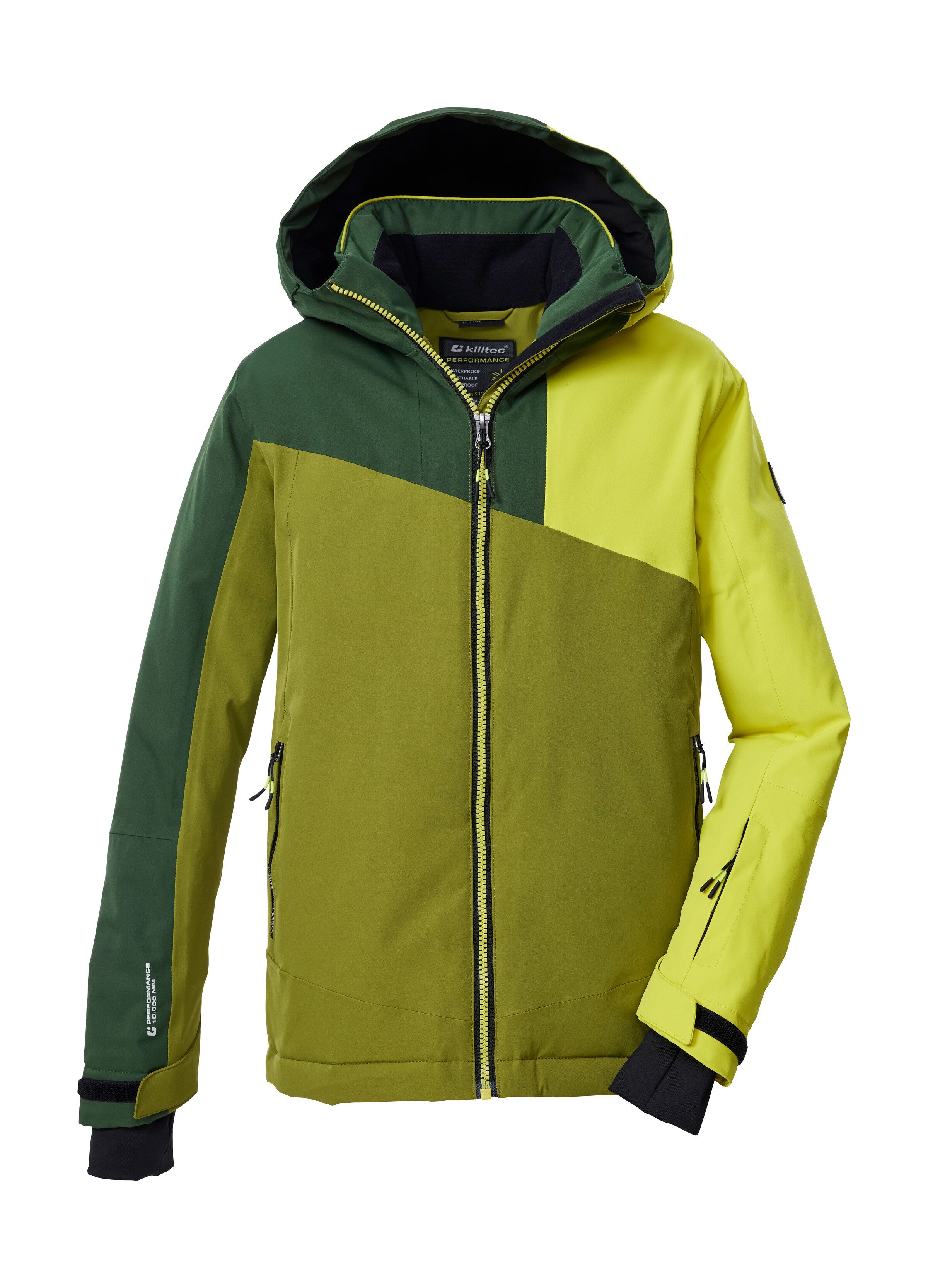 Killtec Skijacke KSW 192 BYS SKI JCKT Wind- und wasserdichte Kinder Skijacke mit verstellbarer Kapuze