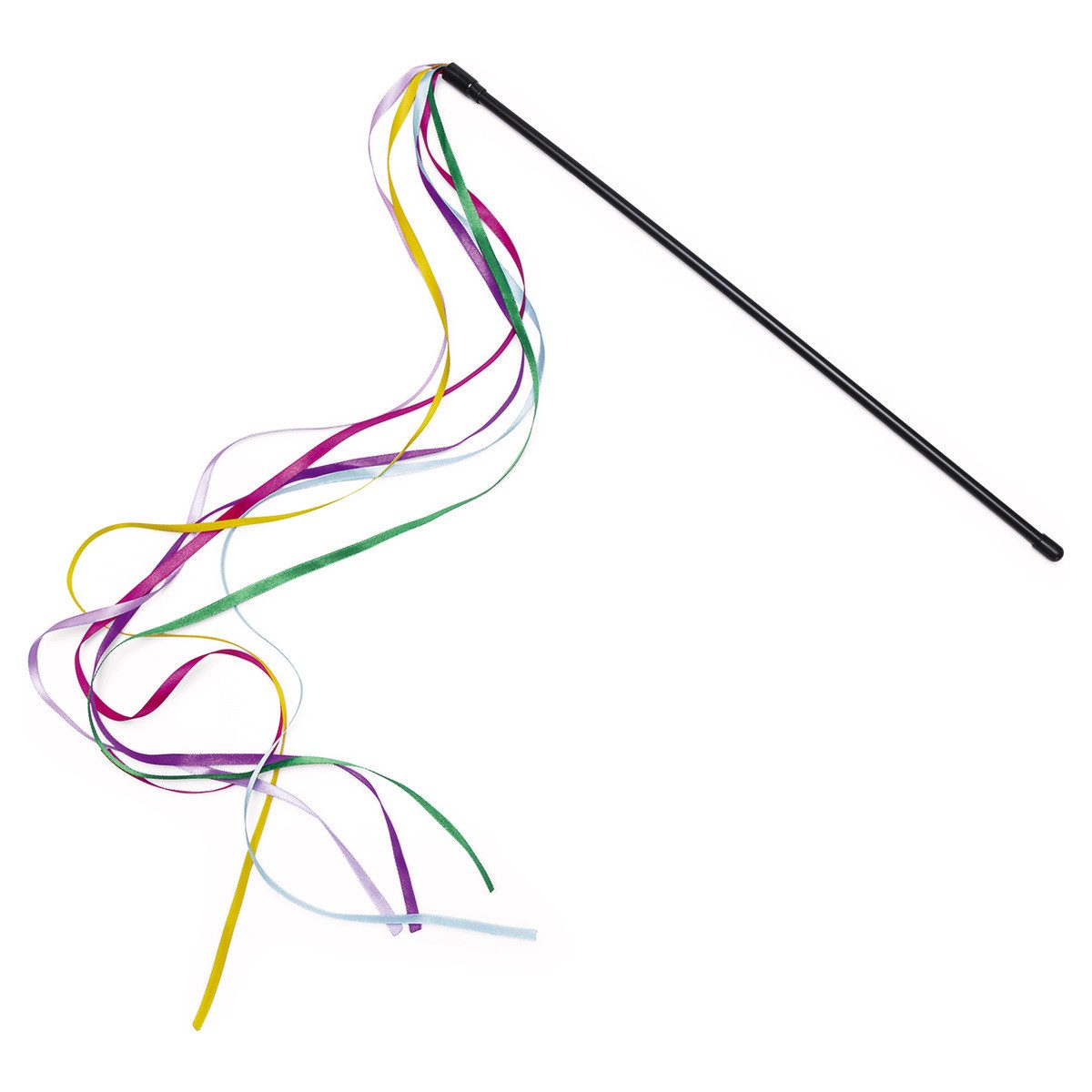 Beeztees Katzenangel Katzenspielzeug Angel bunte Bänder