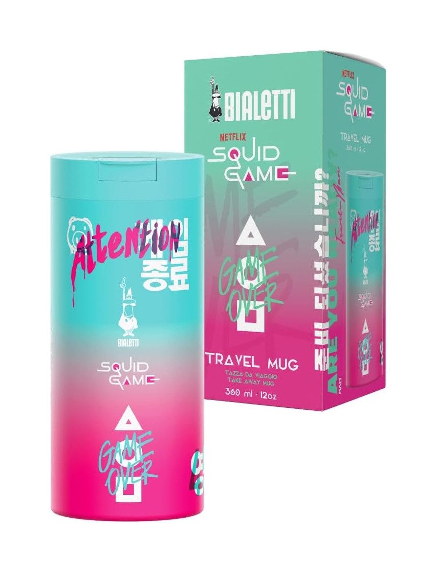 BIALETTI Термокружка Bialetti IsolierbecherThermobecher 360ml Edelstahl Squid Game SQUID005, Material: Edelstahl
