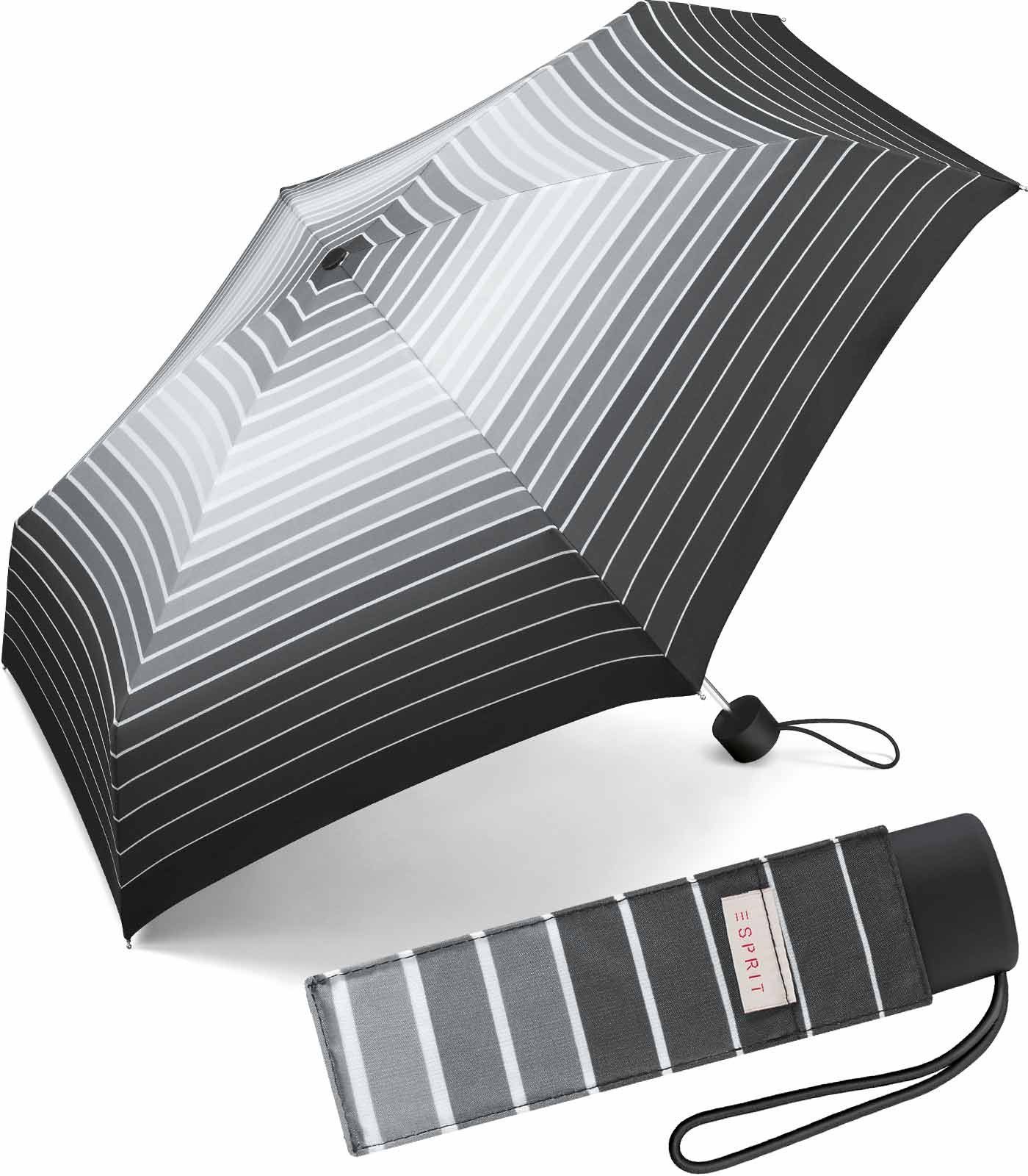 Esprit Taschenregenschirm kleiner, handlicher Schirm für Damen, das besondere Design als Eyecatcher | Taschenschirme